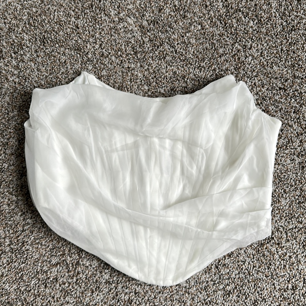 Bridal White Corset Top - Never Worn